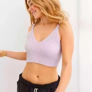 Aerie | Knit Cropped Tank Top Size Medium